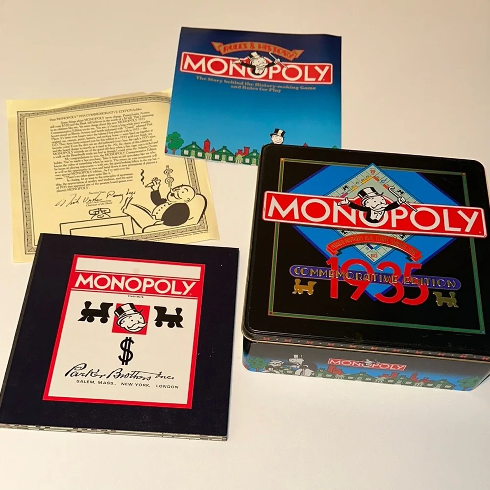 1935 COMMEMORATIVE EDITION MONOPOLY sgmtextiles.com